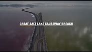 Great Salt Lake Causeway Breach: North and South Arms Combine