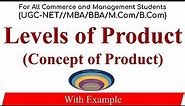 Levels of Product with example, Concept of product, levels of product in Marketing Management