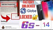 HOW TO OPENLINE IPHONE 6S TO IPHONE 14 PRO MAX | GLOBE LOCKED | FACTORY UNLOCKED IN JUST A MINUTE😍