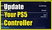 How to Update PS5 Controller Firmware on PS5 Console (Fast Tutorial)