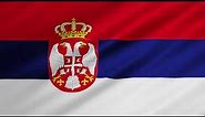 Flag of Serbia Waving [FREE USE]