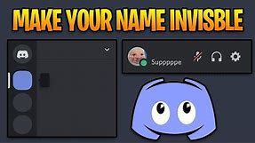 Make Your Username & Server Name Invisible on Discord