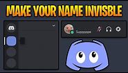 Make Your Username & Server Name Invisible on Discord