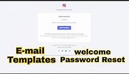 HTML, CSS E-mail templates || Welcome template || Password Reset || Newsletter || Verification ||