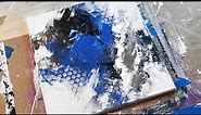Abstract Acrylic Painting Demo / Daily Grunge Art Tutorial / Relaxing Art Therapy / 035