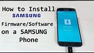 How to install stock Firmware (software) on Samsung phone using Odin