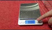 Small Size Digital Scale, up to 6.6 pounds (grams, ounces, grains, carats)