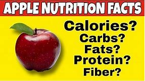 ✅Nutrition Facts of Apple || Health Benefits of Apple