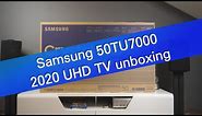 Samsung 50TU7000 4K UHD TV (2020) unboxing