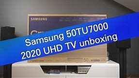 Samsung 50TU7000 4K UHD TV (2020) unboxing