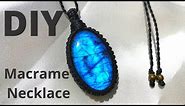 【Macrame Necklace Tutorial】 Let’s Wrap Your Favorite Stone | How To Make A Macrame Necklace