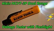 Klein New NCVT-3P Dual Range Non-Contact Voltage Tester with Flashlight