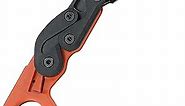 CRKT Provoke Orange Kinematic EDC Folding Pocket Knife: Morphing Karambit, Black Stonewash Stainless Steel Blade, Grivory Handle with Integrated Safety Lock, Low Profile Pocket Clip 4041O