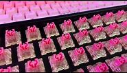 TTC Gold Pink Switches First Impression and Sound Test (No Lube and Foam) on Keychron K6