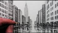 How to Draw a City: Tonal Pencil Drawing