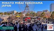 4k hdr japan walk | Walk in Minato Mirai 21 Yokohama japan | The most beautiful area in Yokohama