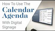 How to display the Calendar Agenda Integration on any TV or display
