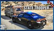 Playing GTA 5 As A POLICE OFFICER State Patrol| GTA 5 Lspdfr Mod| Oklahoma