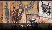 Creating Jewelry Display Cards for Earrings, Necklaces and Bracelets