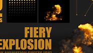 ArtStation - Fiery ground explosion - Flipbook & Sequence Animation Sheets - 5 view angles | Resources