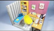 Mini Office | DIY Cardboard | Miniature Workroom