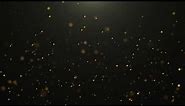 Gold Colored Particles on black Background 4K