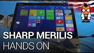 Sharp Merilis 15.6 inch 4K Windows 8.1 Tablet Hands On