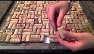 How to make a cork board out of wine corks