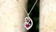 10k Rose Gold Heart Necklace 