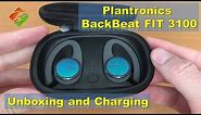 Plantronics BackBeat FIT 3100 Wireless Earbuds - Unboxing and Charging
