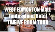 TWELVE ROOM TOUR of the Fantasyland Hotel in West Edmonton Mall