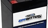 Zipp Battery 12V 6AH SLA Rechargeable Replacement Battery for UPS Back Up and More: 3.54 x 2.76 x 4.21, T2 Terminal
