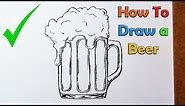 How to Draw a Beer - VERY EASY