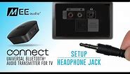 MEE audio Connect Bluetooth Audio Transmitter for TV | Using Headphone Jack