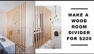 Build A Wood Room Partition/Divider Step By Step Time Lapse