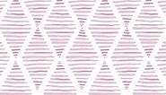 Modern White and Pink Peel and Stick Wallpaper Stripe Diamond Wallpaper Vinyl Waterproof Contact Paper Shelf Paper Drawer Liner Roll for Bedroom Living Room 17.7"x1200"