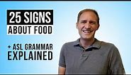100 Basic Signs You Need to Know | Part 2; Food and Drinks in ASL