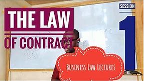 Business Law Lectures - The Law of Contract 1 | ICAG | ACCA | Nhyira Premium