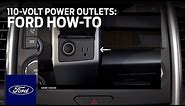 How to Use the F-Series 110-Volt Power Outlets | Ford How-To | Ford