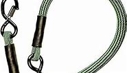 Bungee Cord | 2 FT Green/Black Professional-Grade SuperBungee Cord | Stretches to 12 ft | 9mm Thick Steel Spring-Clip Rubber-Coated Hooks 500 LB Break Strength (Green/Black)