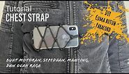 DIY chest strap / chest mount for iPhone or mobile phone using paracord with tutorial