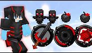 black and red theme texture pack