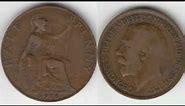 GB 1913 HALF PENNY Coin VALUE + REVIEW King George V