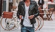 biker jacket outfit || leather jacket for men #shorts