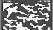 CrafTreat Camouflage Pattern Stencils for Painting on Wood, Canvas, Paper, Fabric, Floor, Wall and Tile - Camouflage - 6x6 Inches - Reusable DIY Art and Craft Stencils - Camoflauge Stencil