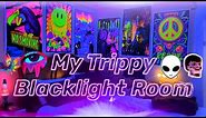 MY TRIPPY BLACKLIGHT ROOM TOUR SETUP 👽✨