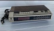Vintage GE General Electric clock radio FM/AM Alarm Electronic Digital 7–4634B
