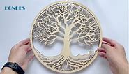 EONBES Tree of Life Wooden Wall Hanging