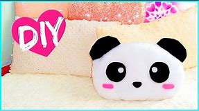DIY ROOM DECOR! Cute panda pillow (Sew/no sew) | Lovely gift idea!