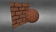 Free brick hand painted stylized texture - Download Free 3D model by Scritta